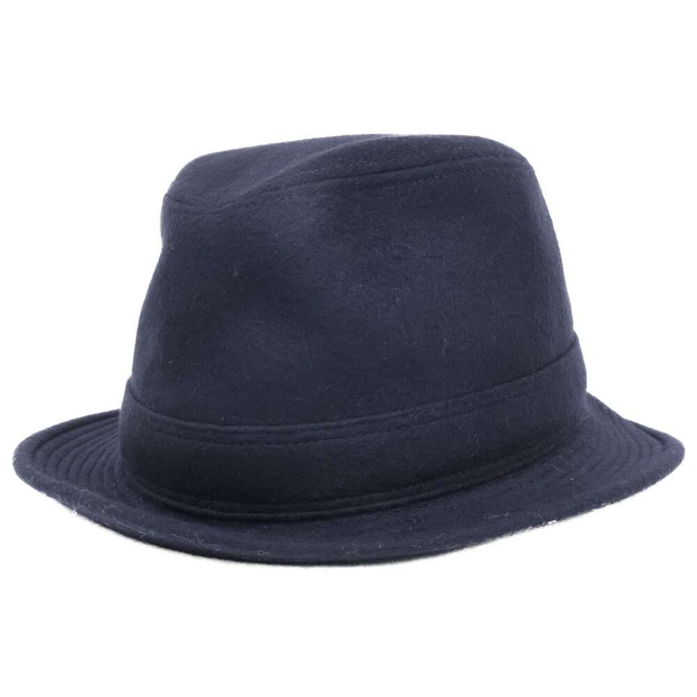HERMES Cashmere Hat, Size 57, Black, Men's